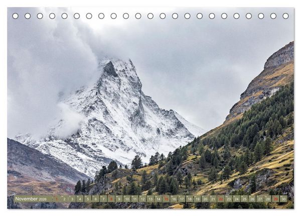 Produktbild: Schweizer Panorama - Von den Alpen bis zu den Seen (Tischkalender 2026 DIN A5 quer), CALVENDO Monatskalender