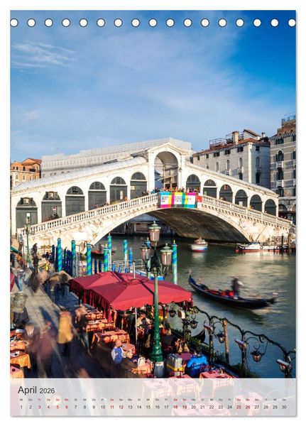 Produktbild: Venezia - La Serenissima repubblica (Tischkalender 2026 DIN A5 hoch), CALVENDO Monatskalender