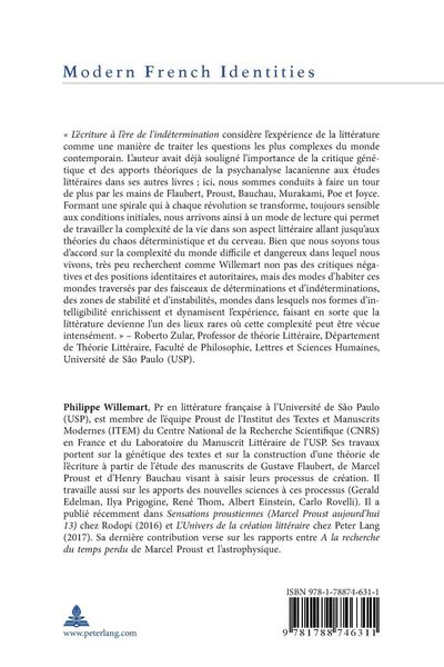 Produktbild: L’écriture à l’ère de l’indétermination