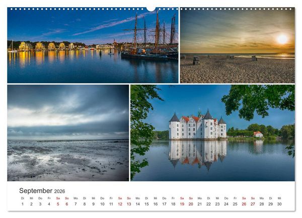 Produktbild: Schleswig-Holsteinische Impressionen (hochwertiger Premium Wandkalender 2026 DIN A2 quer), Kunstdruck in Hochglanz