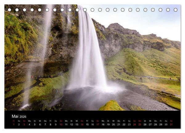 Produktbild: Faszination Island (Tischkalender 2026 DIN A5 quer), CALVENDO Monatskalender