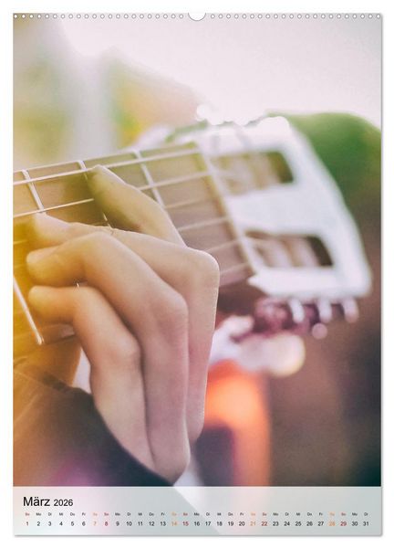 Produktbild: Gitarren Liebe (hochwertiger Premium Wandkalender 2026 DIN A2 hoch), Kunstdruck in Hochglanz
