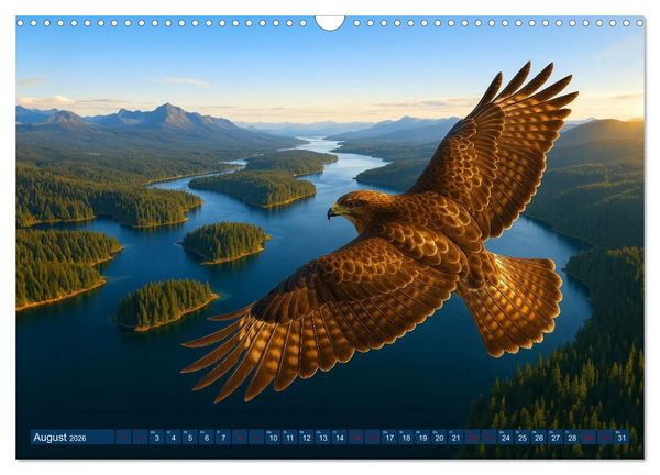 Produktbild: &Uuml;ber dem Vogelflug (Wandkalender 2026 DIN A3 quer), CALVENDO Monatskalender