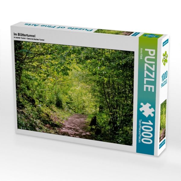 CALVENDO Puzzle Im Blättertunnel | 1000 Teile Lege-Größe 64x48cm Foto-Puzzle für glückliche Stunden