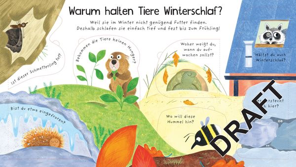 Erstes Aufklappen und Verstehen: Wo sind die Tiere im Winter?