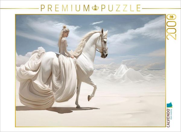 CALVENDO Puzzle Surrealismus trifft Pferdefans | 2000 Teile Lege-Größe 90x67cm Foto-Puzzle für glückliche Stunden