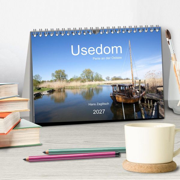 Produktbild: Usedom - Perle an der Ostsee (Tischkalender 2027 DIN A5 quer), CALVENDO Monatskalender