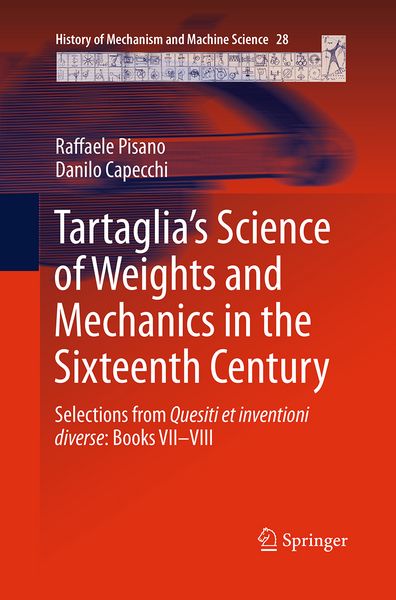 Produktbild: Tartaglia&rsquo;s Science of Weights and Mechanics in the Sixteenth Century