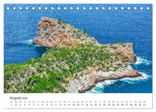 Produktbild: Mallorca Traumhafte Insel (Tischkalender 2026 DIN A5 quer), CALVENDO Monatskalender