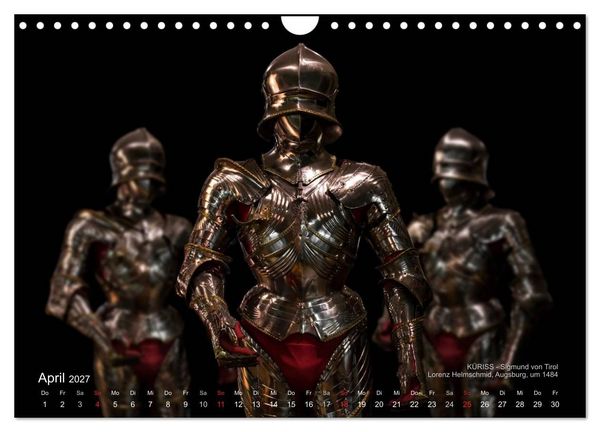 Produktbild: Historische R&uuml;stungen und Waffen (Wandkalender 2027 DIN A4 quer), CALVENDO Monatskalender