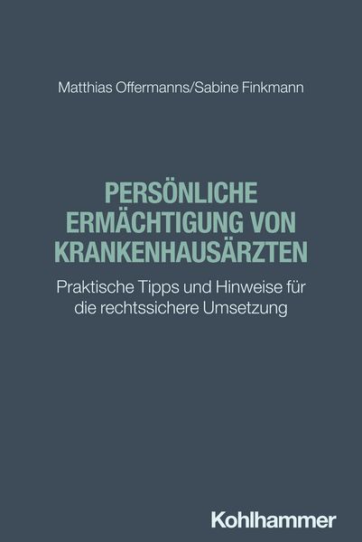 Produktbild: Pers&ouml;nliche Erm&auml;chtigung von Krankenhaus&auml;rzten