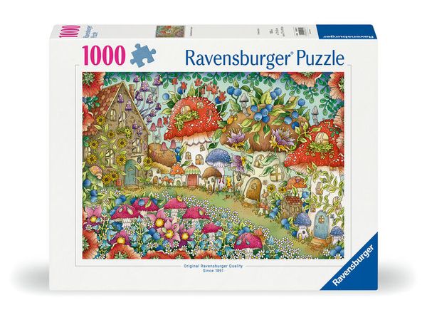 Ravensburger 12000571 - Niedliche Pilzhäuschen in der Blumenwiese