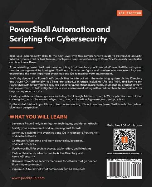 Produktbild: PowerShell Automation and Scripting for Cybersecurity