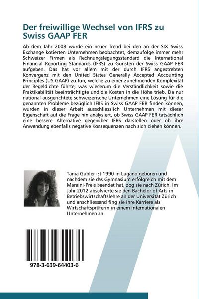 Produktbild: Der freiwillige Wechsel von IFRS zu Swiss GAAP FER