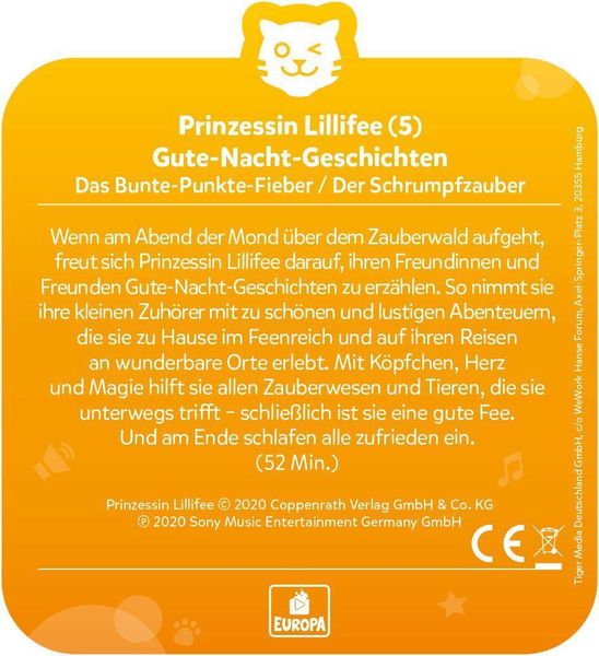 Produktbild: tigercard - Prinzessin Lillifee - Gute-Nacht-Geschichten Folge 9+10