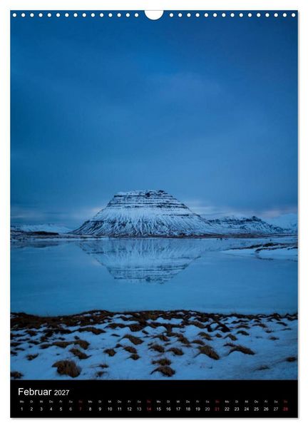 Produktbild: Island - Wundervolle Landschaften (Wandkalender 2027 DIN A3 hoch), CALVENDO Monatskalender