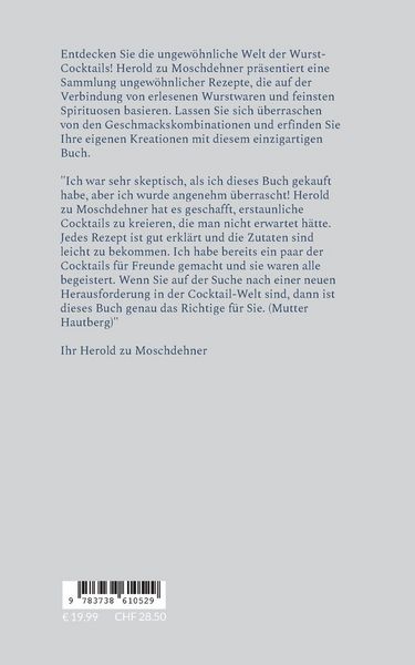 Produktbild: Ausgefallene Cocktails f&uuml;r Wurstliebhaber