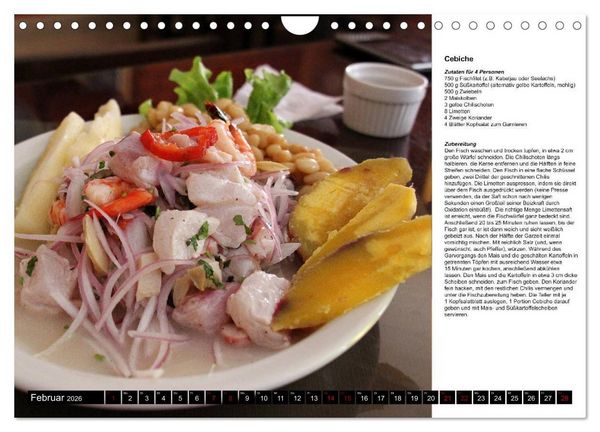 Produktbild: PERU - Kulinarisch (Wandkalender 2026 DIN A4 quer), CALVENDO Monatskalender