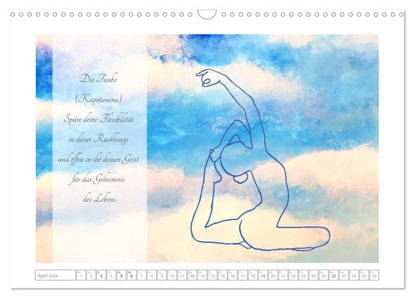 Produktbild: Yoga Elementarkr&auml;fte - Yoga Asanas zu den vier Elementen (Wandkalender 2026 DIN A3 quer), CALVENDO Monatskalender