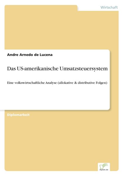 Produktbild: Das US-amerikanische Umsatzsteuersystem