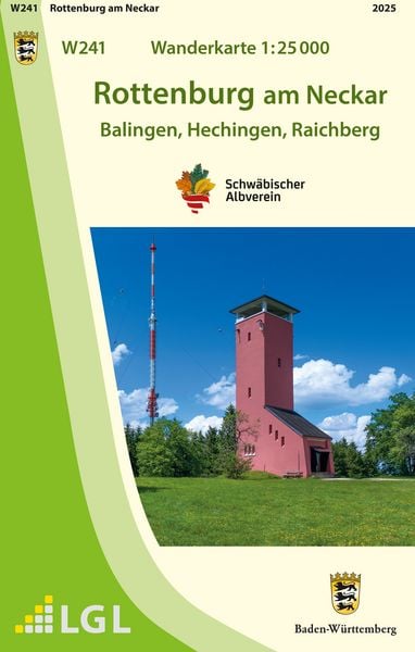Produktbild: W241 Wanderkarte 1:25 000 Rottenburg am Neckar