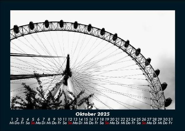 Produktbild: London 2025 Fotokalender DIN A5