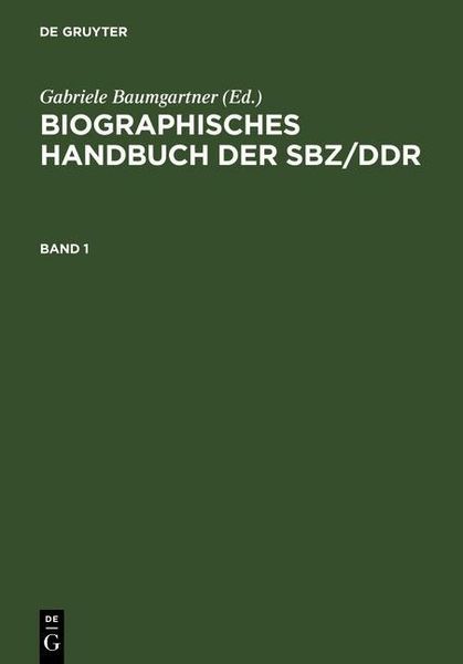 Produktbild: Biographisches Handbuch der SBZ/DDR. Band 1+2
