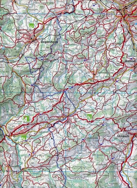 Produktbild: Appenzell - S&auml;ntis / St. Gallen 09 Wanderkarte 1:40 000 matt laminiert