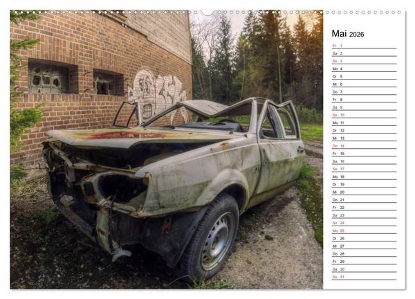 Produktbild: Rostlauben - vergessene Klassiker (Wandkalender 2026 DIN A2 quer), CALVENDO Monatskalender