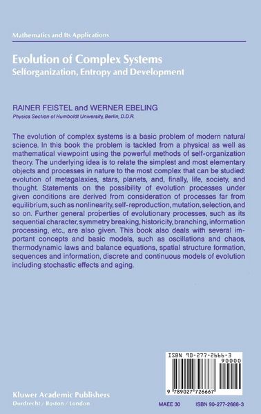 Produktbild: Evolution of Complex Systems