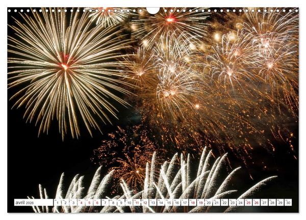 Produktbild: Feux d'Artifice - Miracles dans le ciel (Calendrier mural 2026 DIN A3 vertical), CALVENDO calendrier mensuel