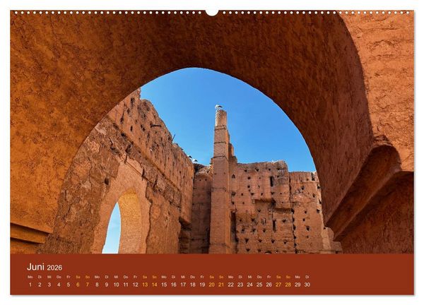 Produktbild: Marrakesch Eine Stadt aus 1001 Nacht (Wandkalender 2026 DIN A2 quer), CALVENDO Monatskalender
