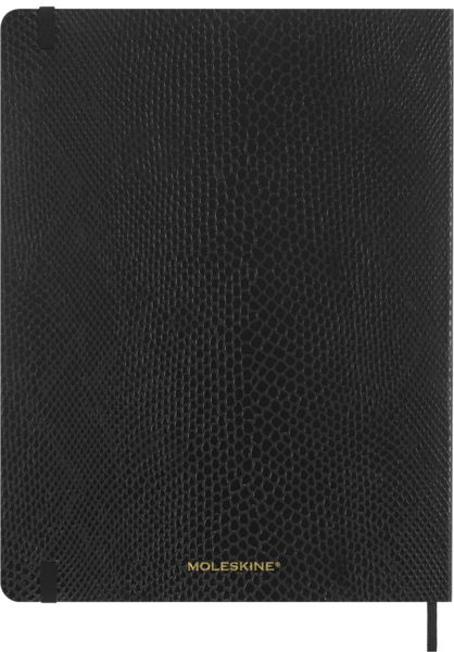 Produktbild: Moleskine Vegea Boa Notizbuch, XL, liniert, weicher Einband, schwarz, in Box