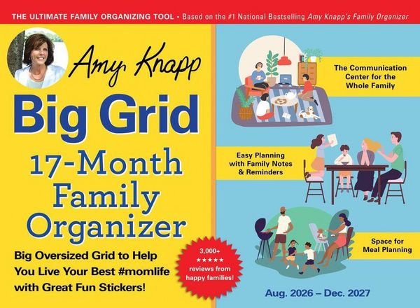 Produktbild: 2027 Amy Knapp's Big Grid Family Organizer Wall Calendar