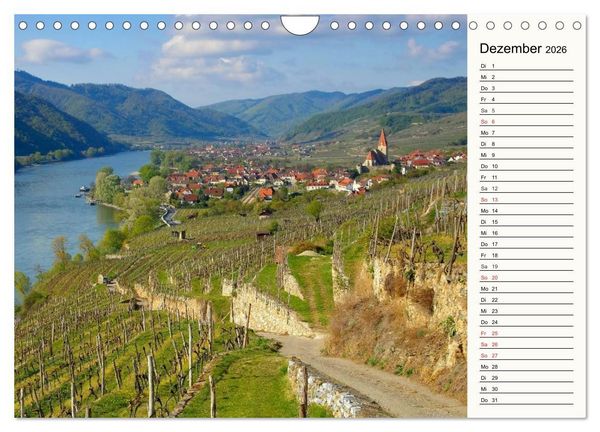Produktbild: Die Wachau - An der Donau zwischen Melk und Krems (Wandkalender 2026 DIN A4 quer), CALVENDO Monatskalender