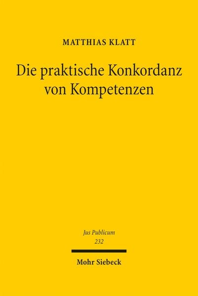 Produktbild: Die praktische Konkordanz von Kompetenzen