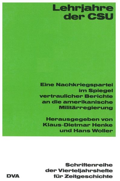 Produktbild: Lehrjahre der CSU