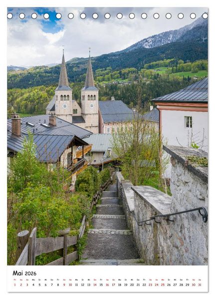 Produktbild: Willkommen im Berchtesgadener Land (Tischkalender 2026 DIN A5 hoch), CALVENDO Monatskalender