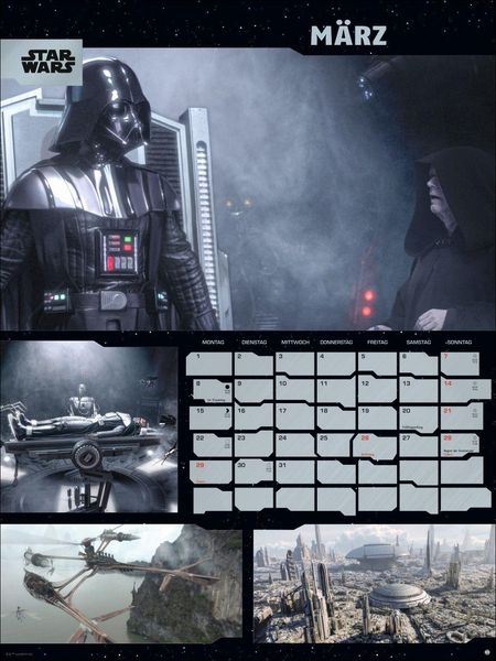 Produktbild: Star Wars Broschur XL Kalender 2027