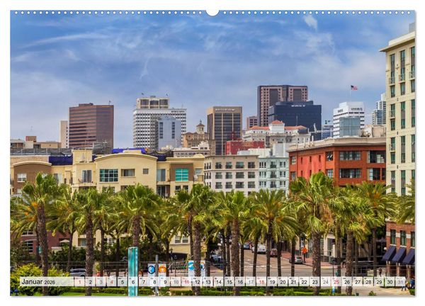 Produktbild: SAN DIEGO Idylle und urbane Impressionen (hochwertiger Premium Wandkalender 2026 DIN A2 quer), Kunstdruck in Hochglanz