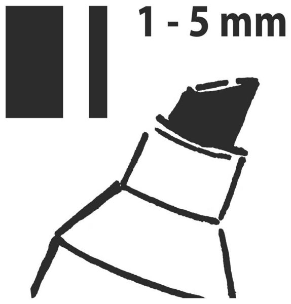 Produktbild: Sigel BA181 Kreidemarker Wei&szlig; 1 mm, 5mm N/A