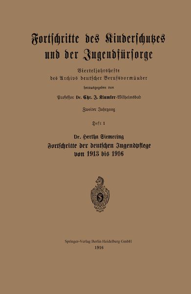 Produktbild: Fortschritte des Kinderschutzes und der Jugendf&uuml;rsorge