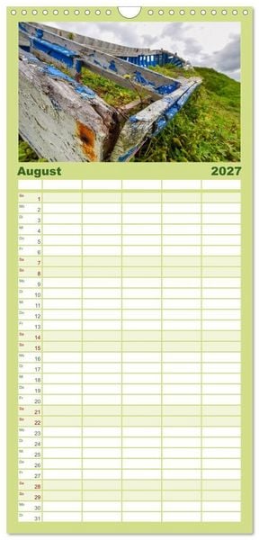 Produktbild: Familienplaner 2027 - Azoreninsel S&atilde;o Miguel mit 5 Spalten (Wandkalender, 21 x 45 cm) CALVENDO