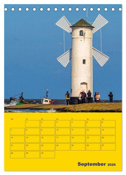 Produktbild: Sehnsucht nach Meer - Ostsee (Tischkalender 2026 DIN A5 hoch), CALVENDO Monatskalender