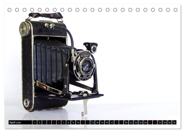 Produktbild: Alte Fotoapparate - Kameras von Kodak der Jahre 1905 bis 1977 (Tischkalender 2026 DIN A5 quer), CALVENDO Monatskalender