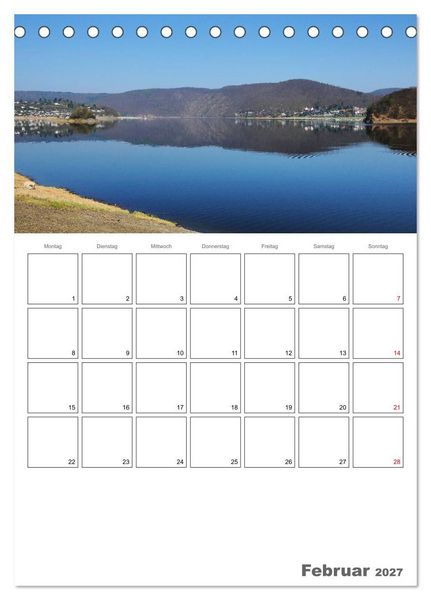 Produktbild: Hessens sch&ouml;nster See - Der Edersee (Tischkalender 2027 DIN A5 hoch), CALVENDO Monatskalender