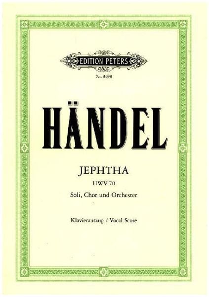 Händel, G: Jephtha HWV 70