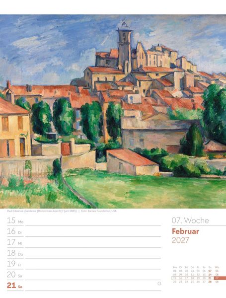 Produktbild: Kunstwelt Wochenplaner Kalender 2027 | Impressionismus und Klassische Moderne