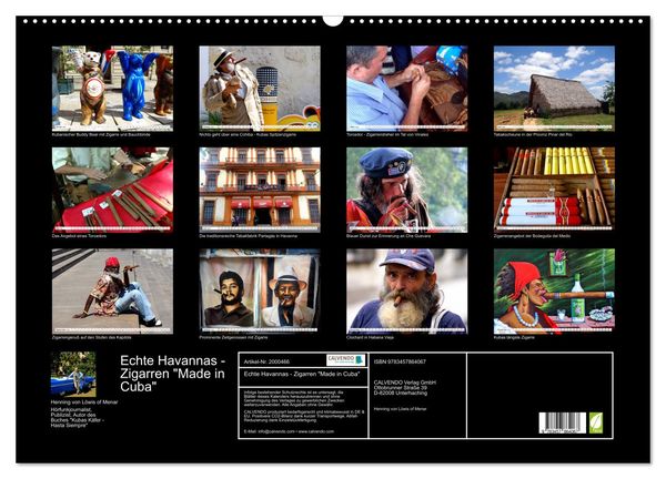Produktbild: Echte Havannas - Zigarren "Made in Cuba" (Wandkalender 2026 DIN A2 quer), CALVENDO Monatskalender