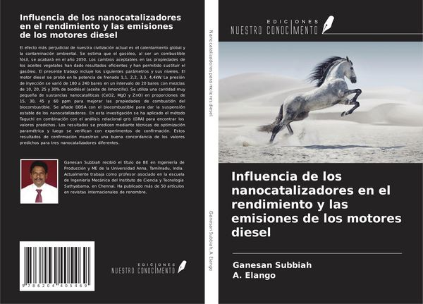 Produktbild: Influencia de los nanocatalizadores en el rendimiento y las emisiones de los motores diesel